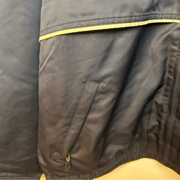 *NWT* Cutter & Buck Men’s Navy Blue and Tan Lined Weather Tech Jacket, Size XXL - Picture 3 of 10